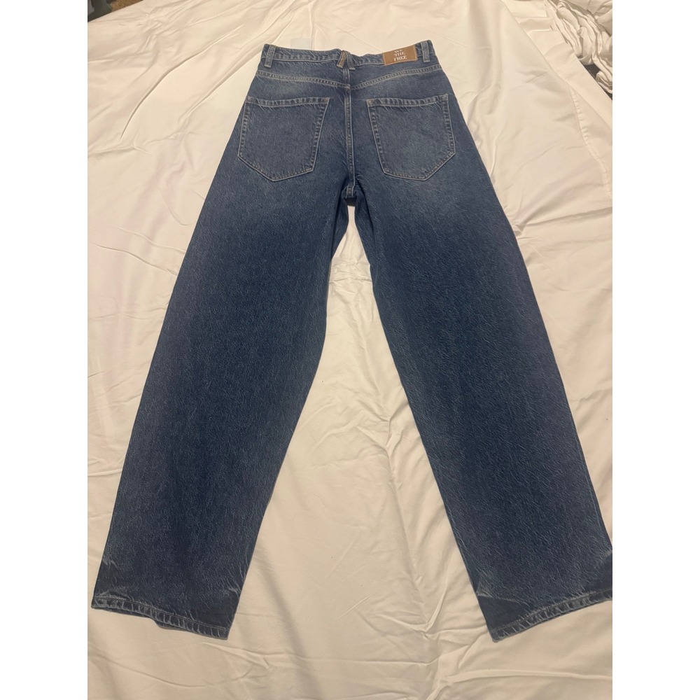 We The Free Free People Lost High Way Crossover Straight Leg Jeans Blue 26